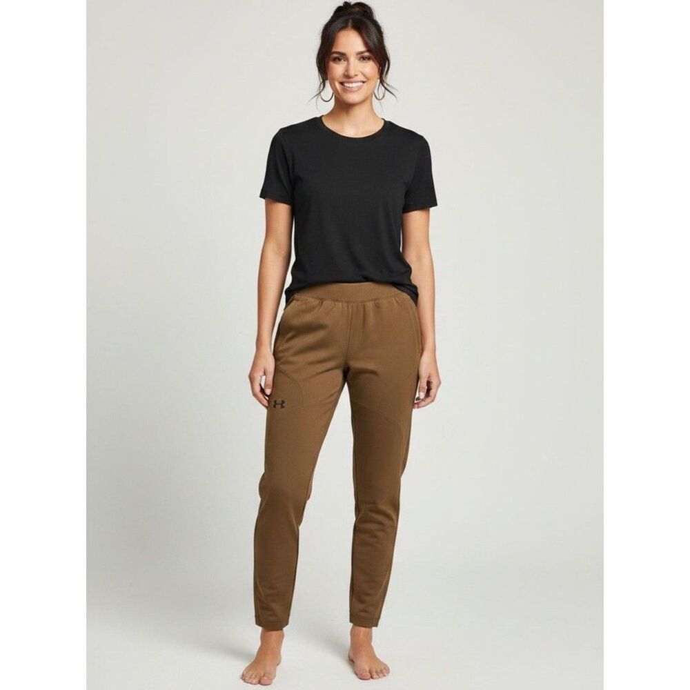 Under Armour Women's Olive Brown Slim Joggers